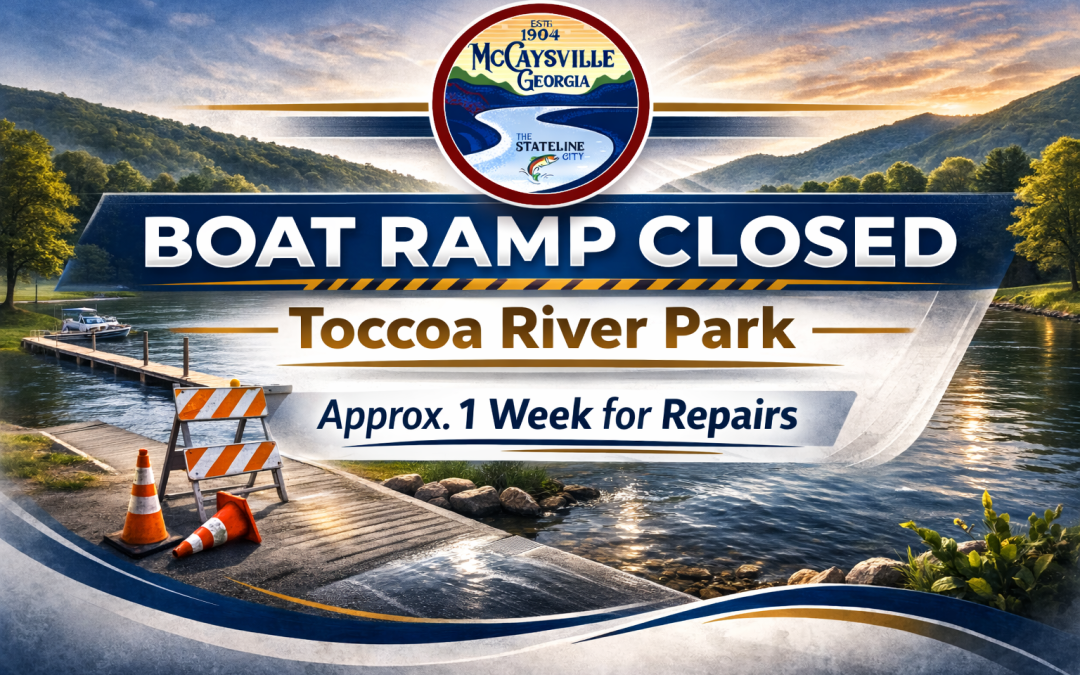 Boat Ramp Closed at Toccoa River Park